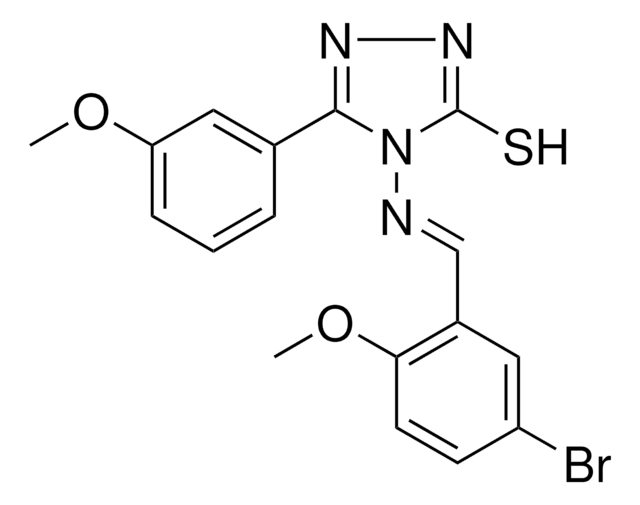 4-((5-BR-2-METHOXYBENZYLIDENE)AMINO)-5-(3-MEO-PHENYL)-4H-1,2,4-TRIAZOLE-3-THIOL AldrichCPR