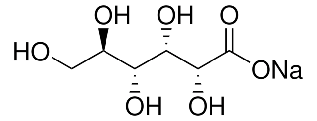 D-Gluconic acid sodium salt certified reference material, TraceCERT&#174;, Manufactured by: Sigma-Aldrich Production GmbH, Switzerland