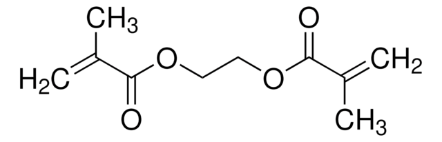 Ethylene glycol dimethacrylate 98%, contains 90-110&#160;ppm monomethyl ether hydroquinone as inhibitor