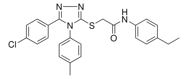 2-{[5-(4-CHLOROPHENYL)-4-(4-METHYLPHENYL)-4H-1,2,4-TRIAZOL-3-YL]SULFANYL}-N-(4-ETHYLPHENYL)ACETAMIDE AldrichCPR