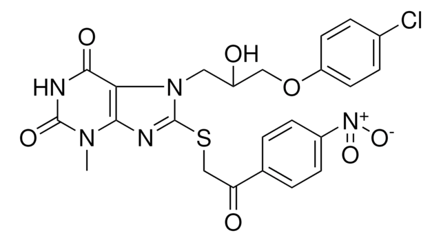 7-[3-(4-CHLOROPHENOXY)-2-HYDROXYPROPYL]-3-METHYL-8-{[2-(4-NITROPHENYL)-2-OXOETHYL]SULFANYL}-3,7-DIHYDRO-1H-PURINE-2,6-DIONE AldrichCPR