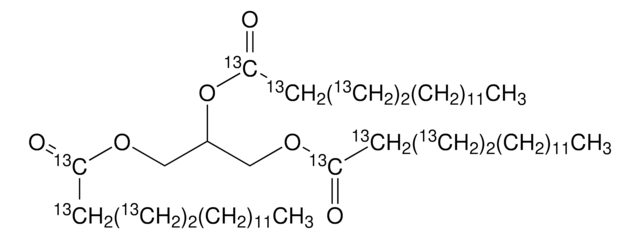 Glyceryl tri(palmitate-1,2,3,4-13C4) 99 atom % 13C, 98% (CP)