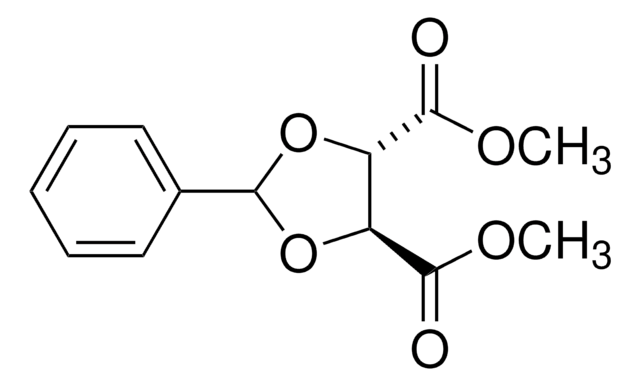 2,3-O-苄烯酒石酸二甲酯 &#8805;98.0% (sum of enantiomers, GC)