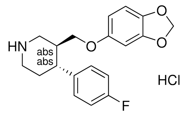 (3S,4R)-3-[(1,3-Benzodioxol-5-yloxy)methyl]-4-(4-fluorophenyl)piperidine hydrochloride AldrichCPR