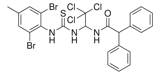 2,2-DIPHENYL-N-(2,2,2-TRI-CL-1-(3-(2,6-DI-BR-4-ME-PH)-THIOUREIDO)-ET)-ACETAMIDE AldrichCPR