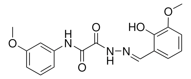 2-(2-(2-HO-3-METHOXYBENZYLIDENE)HYDRAZINO)-N-(3-METHOXYPHENYL)-2-OXOACETAMIDE AldrichCPR
