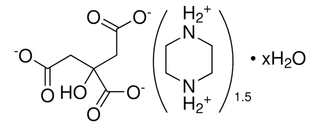 柠檬酸 倍半哌嗪盐 水合物 United States Pharmacopeia (USP) Reference Standard