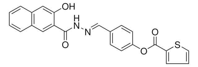 4-((2-(3-HYDROXY-2-NAPHTHOYL)HYDRAZONO)METHYL)PHENYL 2-THIOPHENECARBOXYLATE AldrichCPR