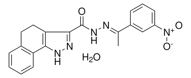 N'-[(E)-1-(3-NITROPHENYL)ETHYLIDENE]-4,5-DIHYDRO-1H-BENZO[G]INDAZOLE-3-CARBOHYDRAZIDE HYDRATE AldrichCPR