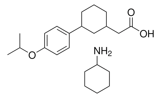 (3-(4-ISOPROPOXYPHENYL)CYCLOHEXYL)ACETIC ACID, CYCLOHEXYLAMINE SALT AldrichCPR