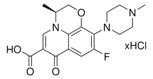 Levofloxacin hydrochloride ≥98% (HPLC), powder, DNA gyrase and topoisomerase IV inhibitor
