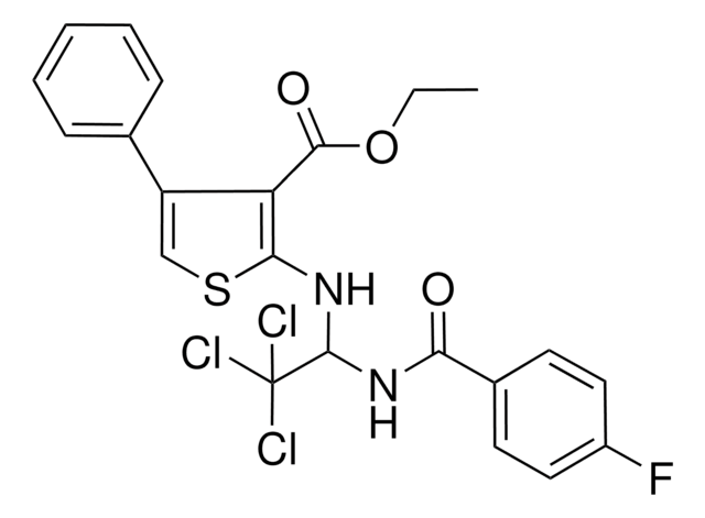 ET 4-PH-2-((2,2,2-TRI-CL-1-((4-F-BENZOYL)AMINO)ET)AMINO)-3-THIOPHENECARBOXYLATE AldrichCPR