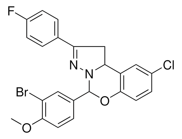 5-(3-BR-4-MEO-PH)-9-CL-2-(4-F-PH)-1,10B-DIHYDROPYRAZOLO(1,5-C)(1,3)BENZOXAZINE AldrichCPR