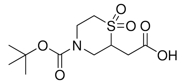 2-(4-(tert-Butoxycarbonyl)-1,1-dioxidothiomorpholin-2-yl)acetic acid AldrichCPR