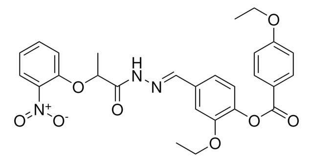 2-ETHOXY-4-(2-(2-(2-NITROPHENOXY)PROPANOYL)CARBOHYDRAZONOYL)PH 4-ETHOXYBENZOATE AldrichCPR