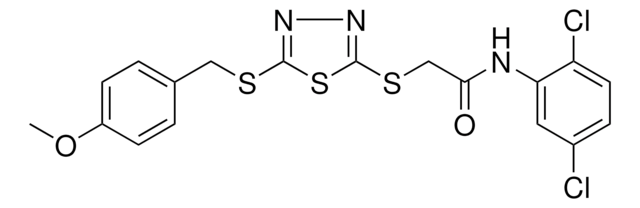 N-(2,5-DICHLOROPHENYL)-2-({5-[(4-METHOXYBENZYL)SULFANYL]-1,3,4-THIADIAZOL-2-YL}SULFANYL)ACETAMIDE AldrichCPR