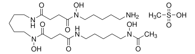 Deferoxamine mesylate salt powder, &#8805;92.5% (TLC)