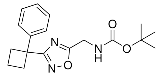 tert-Butyl ((3-(1-phenylcyclobutyl)-1,2,4-oxadiazol-5-yl)methyl)carbamate AldrichCPR