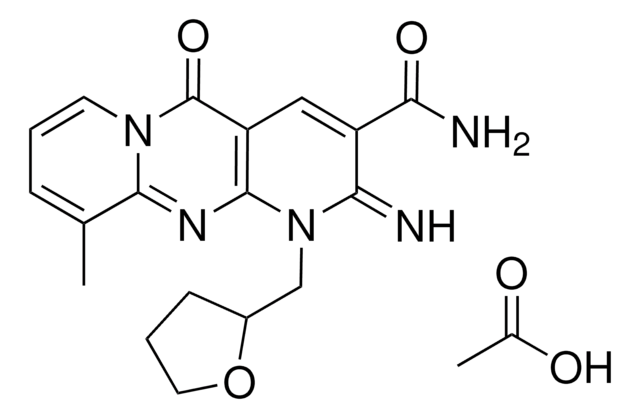 2-IMINO-10-METHYL-5-OXO-1-(TETRAHYDRO-2-FURANYLMETHYL)-1,5-DIHYDRO-2H-DIPYRIDO[1,2-A:2,3-D]PYRIMIDINE-3-CARBOXAMIDE ACETATE AldrichCPR