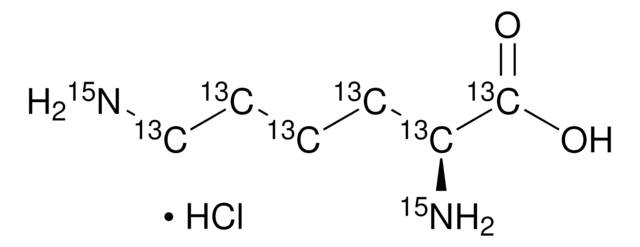 L-赖氨酸-13C6，15N2 盐酸盐 99 atom % 13C, 99 atom % 15N, 95% (CP)