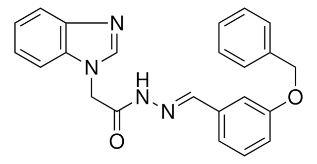2-BENZOIMIDAZOL-1-YL-ACETIC ACID (3-BENZYLOXY-BENZYLIDENE)-HYDRAZIDE AldrichCPR