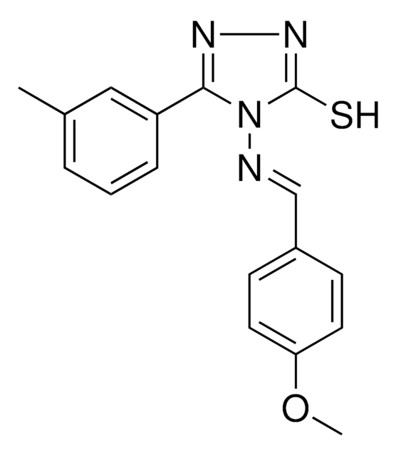 4-((4-METHOXYBENZYLIDENE)AMINO)-5-(3-METHYLPHENYL)-4H-1,2,4-TRIAZOLE-3-THIOL AldrichCPR