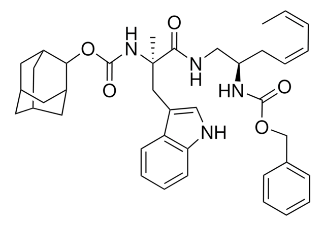 2-ADAMANTYL (1R)-2-[((2R)-2-[[(BENZYLOXY)CARBONYL]AMINO]-2-PHENYLETHYL)AMINO]-1-(1H-INDOL-3-YLMETHYL)-1-METHYL-2-OXOETHYLCARBAMATE AldrichCPR