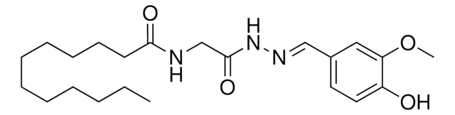 N-(2-(2-(4-HYDROXY-3-METHOXYBENZYLIDENE)HYDRAZINO)-2-OXOETHYL)DODECANAMIDE AldrichCPR