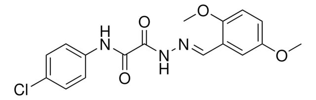 N-(4-CHLOROPHENYL)-2-(2-(2,5-DIMETHOXYBENZYLIDENE)HYDRAZINO)-2-OXOACETAMIDE AldrichCPR