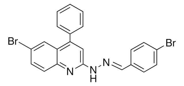 N-(4-BROMO-BENZYLIDENE)-N'-(6-BROMO-4-PHENYL-QUINOLIN-2-YL)-HYDRAZINE AldrichCPR