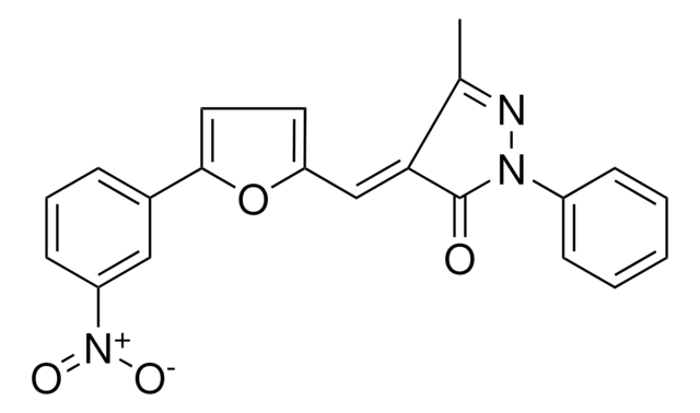 5-ME-4-((5-(3-NITROPHENYL)-2-FURYL)METHYLENE)-2-PH-2,4-DIHYDRO-3H-PYRAZOL-3-ONE AldrichCPR