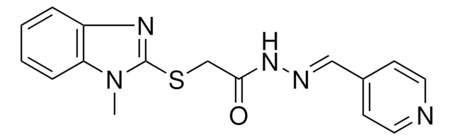 2-((1-METHYL-1H-BENZIMIDAZOL-2-YL)THIO)-N'-(4-PYRIDINYLMETHYLENE)ACETOHYDRAZIDE AldrichCPR