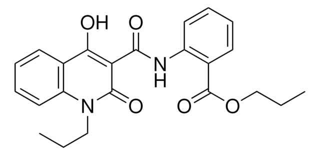 2-((4-HO-2-OXO-1-PR-1,2-2H-QUINOLINE-3-CARBONYL)-AMINO)-BENZOIC ACID PR ESTER AldrichCPR