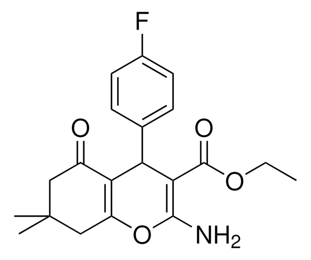 ETHYL 2-AMINO-4-(4-FLUOROPHENYL)-7,7-DIMETHYL-5-OXO-5,6,7,8-TETRAHYDRO-4H-CHROMENE-3-CARBOXYLATE AldrichCPR