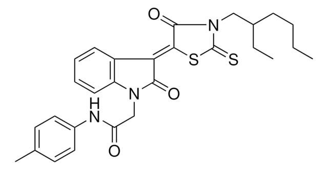 2-{(3Z)-3-[3-(2-ETHYLHEXYL)-4-OXO-2-THIOXO-1,3-THIAZOLIDIN-5-YLIDENE]-2-OXO-2,3-DIHYDRO-1H-INDOL-1-YL}-N-(4-METHYLPHENYL)ACETAMIDE AldrichCPR