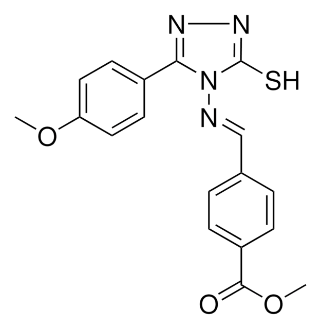 ME 4-(((3-MERCAPTO-5-(4-METHOXYPHENYL)-4H-1,2,4-TRIAZOL-4-YL)IMINO)ME)BENZOATE AldrichCPR