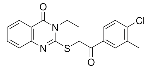 2-((2-(4-CHLORO-3-METHYLPHENYL)-2-OXOETHYL)THIO)-3-ETHYL-4(3H)-QUINAZOLINONE AldrichCPR