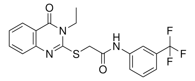 2-((3-ET-4-OXO-3,4-DIHYDRO-2-QUINAZOLINYL)THIO)-N-(3-(TRI-F-METHYL)PH)ACETAMIDE AldrichCPR