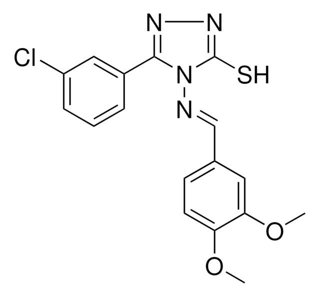 5-(3-CHLOROPHENYL)-4-((3,4-DIMETHOXYBENZYLIDENE)AMINO)-4H-1,2,4-TRIAZOLE-3-THIOL AldrichCPR