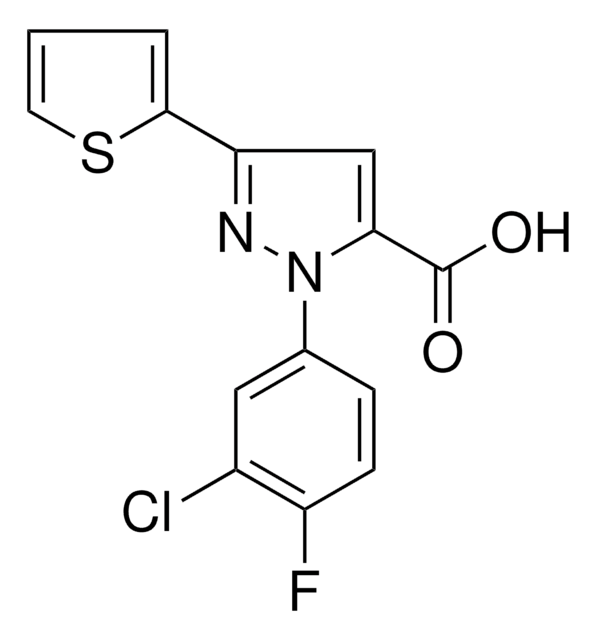 1-(3-CHLORO-4-FLUOROPHENYL)-3-(2-THIENYL)-1H-PYRAZOLE-5-CARBOXYLIC ACID AldrichCPR