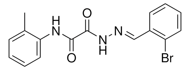 2-(2-(2-BROMOBENZYLIDENE)HYDRAZINO)-N-(2-METHYLPHENYL)-2-OXOACETAMIDE AldrichCPR