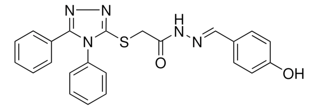 2(4,5DI-PH-4H(1,2,4)TRIAZOL-3-YLSULFANYL)ACETIC ACID (4-HO-BENZYLIDENE)HYDRAZIDE AldrichCPR