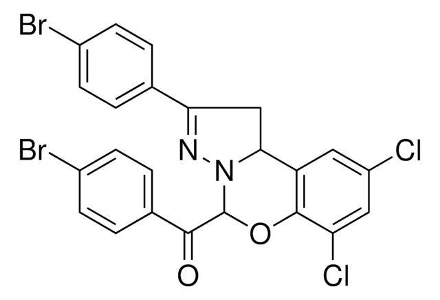 (4-BROMOPHENYL)[2-(4-BROMOPHENYL)-7,9-DICHLORO-1,10B-DIHYDROPYRAZOLO[1,5-C][1,3]BENZOXAZIN-5-YL]METHANONE AldrichCPR