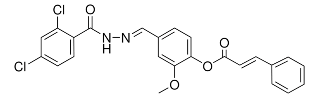 4-(2-(2,4-DICHLOROBENZOYL)CARBOHYDRAZONOYL)-2-METHOXYPHENYL 3-PHENYLACRYLATE AldrichCPR