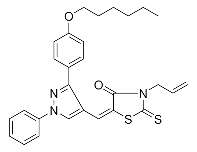 (5E)-3-ALLYL-5-({3-[4-(HEXYLOXY)PHENYL]-1-PHENYL-1H-PYRAZOL-4-YL}METHYLENE)-2-THIOXO-1,3-THIAZOLIDIN-4-ONE AldrichCPR