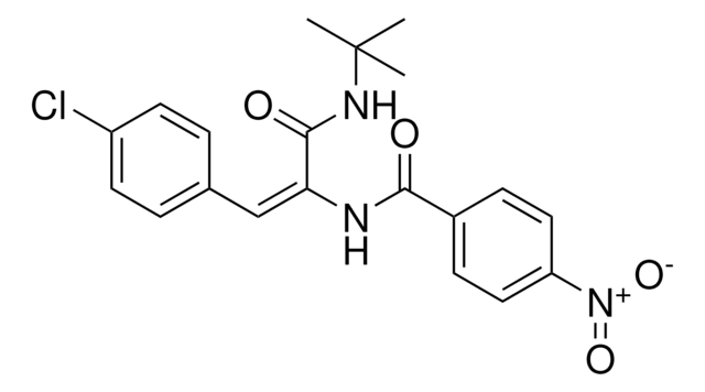 N-(1-TERT-BUTYLCARBAMOYL-2-(4-CHLORO-PHENYL)-VINYL)-4-NITRO-BENZAMIDE AldrichCPR