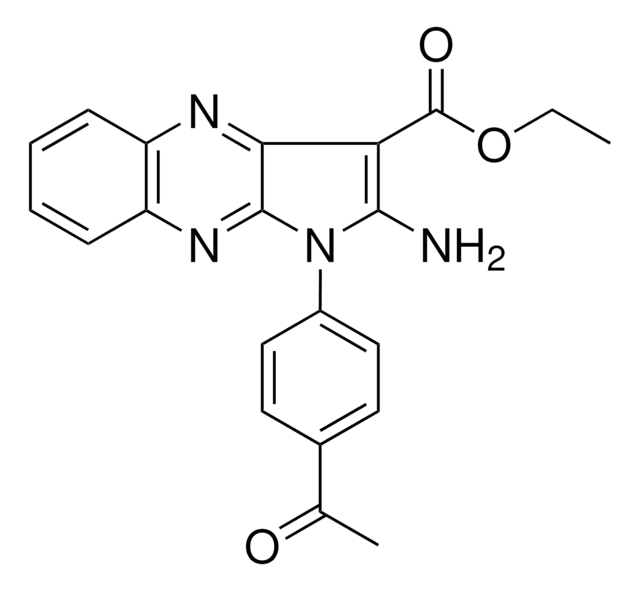 ETHYL 1-(4-ACETYLPHENYL)-2-AMINO-1H-PYRROLO(2,3-B)QUINOXALINE-3-CARBOXYLATE AldrichCPR