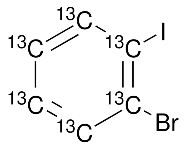 2-溴碘苯-13C6 &#8805;99 atom % 13C, &#8805;99% (CP), contains copper as stabilizer