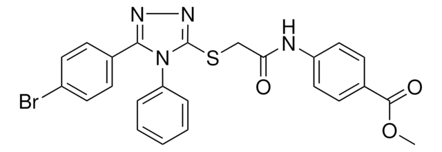 ME 4-((((5-(4-BROMOPHENYL)-4-PH-4H-1,2,4-TRIAZOL-3-YL)THIO)ACETYL)AMINO)BENZOATE AldrichCPR