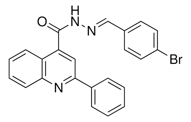 2-PHENYL-QUINOLINE-4-CARBOXYLIC ACID (4-BROMO-BENZYLIDENE)-HYDRAZIDE AldrichCPR